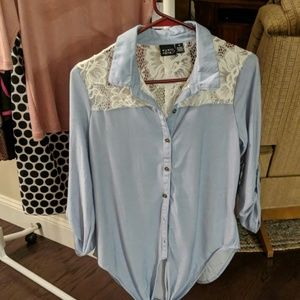 Womens blue blouse
